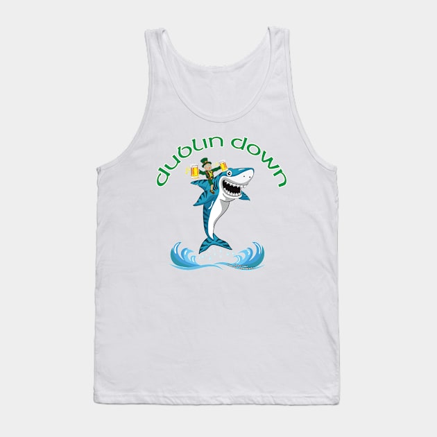 Dublin Down Funny Saint Patrick's Day Novelty Gift Tank Top by Airbrush World